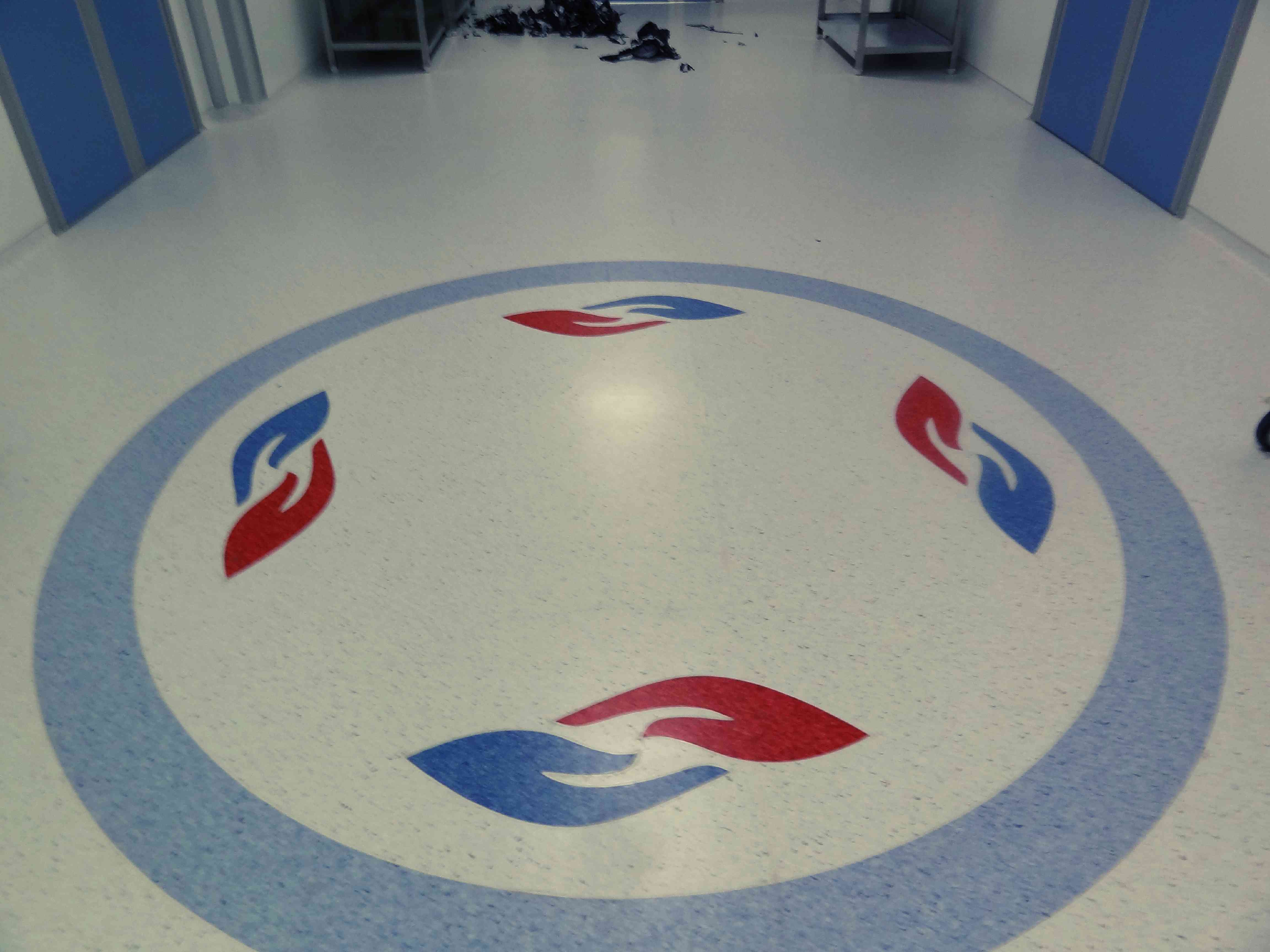 Vinyl flooring Rolls installation Welcome hospital vadodara